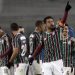 BUENOS AIRES, ARGENTINA - MAY 25: Fred of Fluminense celebrates the the second goal of his team scored by teammate Nene (not in frame) during a group D match of Copa CONMEBOL Libertadores 2021 between River Plate and Fluminense at Estadio Monumental Antonio Vespucio Liberti on May 25, 2021 in Buenos Aires, Argentina. (Photo by Juan Mabromata-Pool/Getty Images)