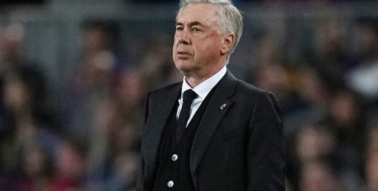 © 2023 Getty ImagesO presidente da CBF, Ednaldo Rodrigues, deve se encontrar com Ancelotti pessoalmente no início de abril.
