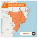 Brasil tem alerta para nova onda de calor. / Reprodução: Instituto Nacional de Meteorologia (Inmet)