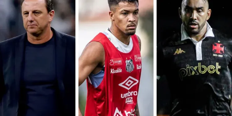 Fotos: Felipe Oliveira/EC Bahia; Raul Baretta/Santos FC; Matheus Lima/Vasco