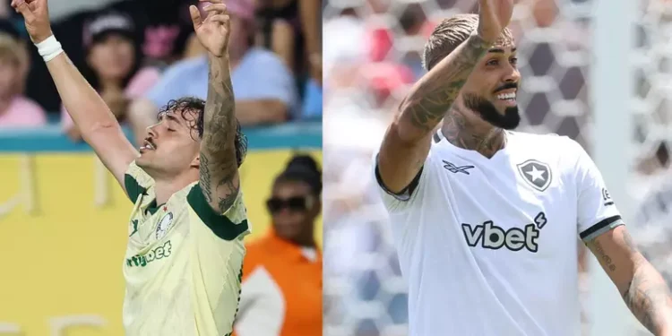 Foto: Divulgação/X/Palmeiras e Divulgação/Vitor Silva/Botafogo